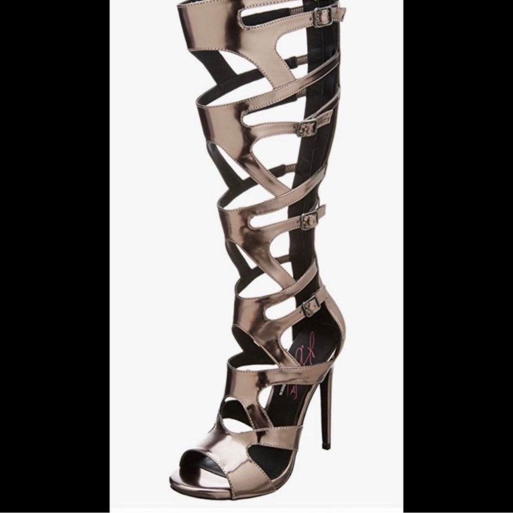 Steve Madden Bronze Gladiator Heels